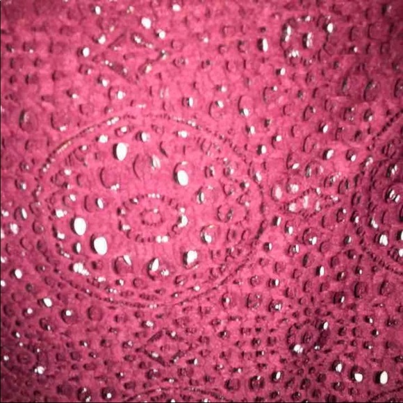 NWT 2 Cute Maroon White Long Sleeve Cover Up Tops - Picture 4 of 4